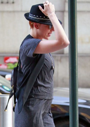 Scarlett Johansson in Long Dress out in NYC