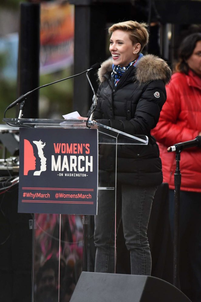 Scarlett Johansson - Women's March on Washington