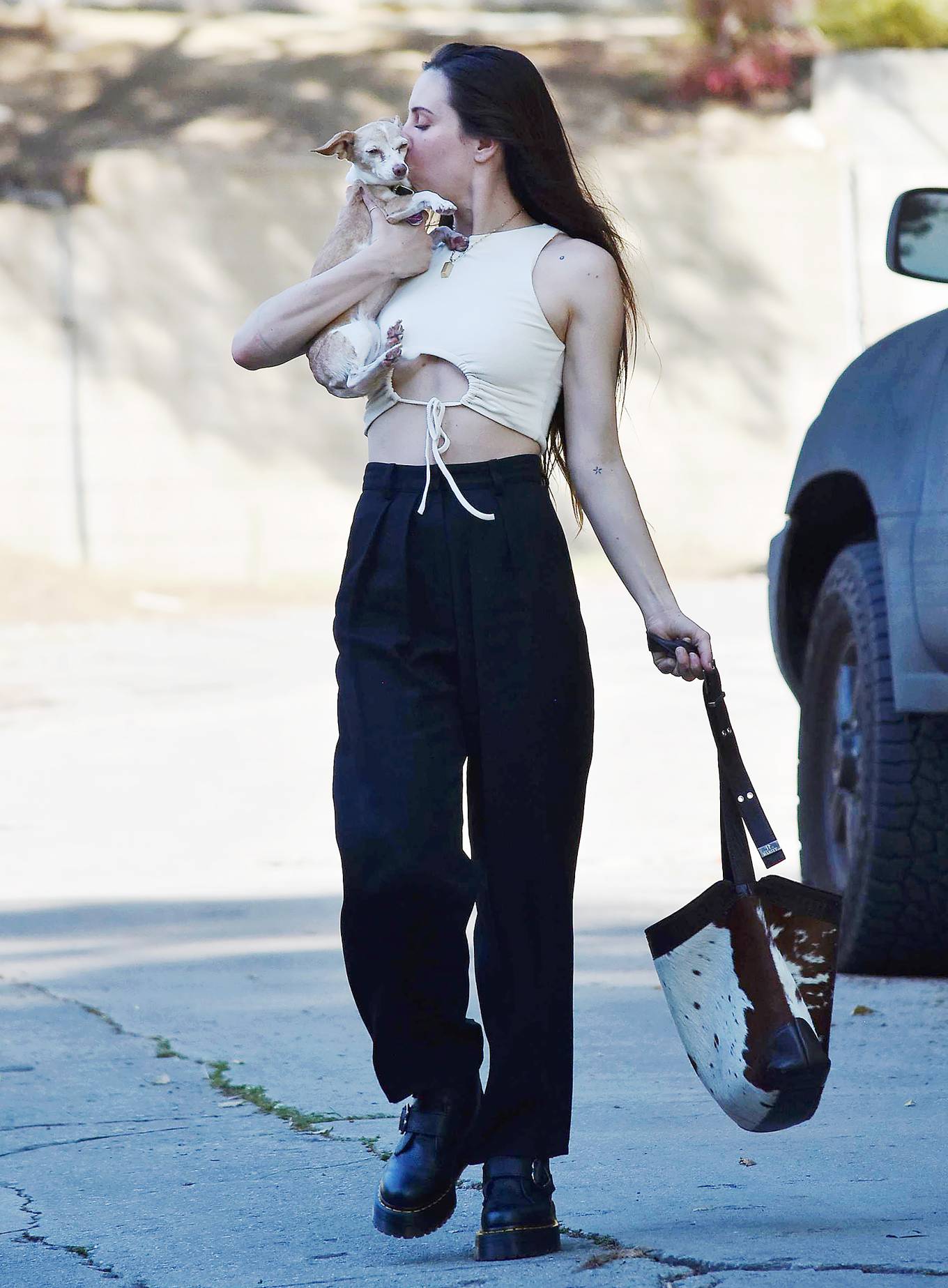 Scout Willis 2022 : Scout Willis – Seen with her pooch in Los Angeles-05