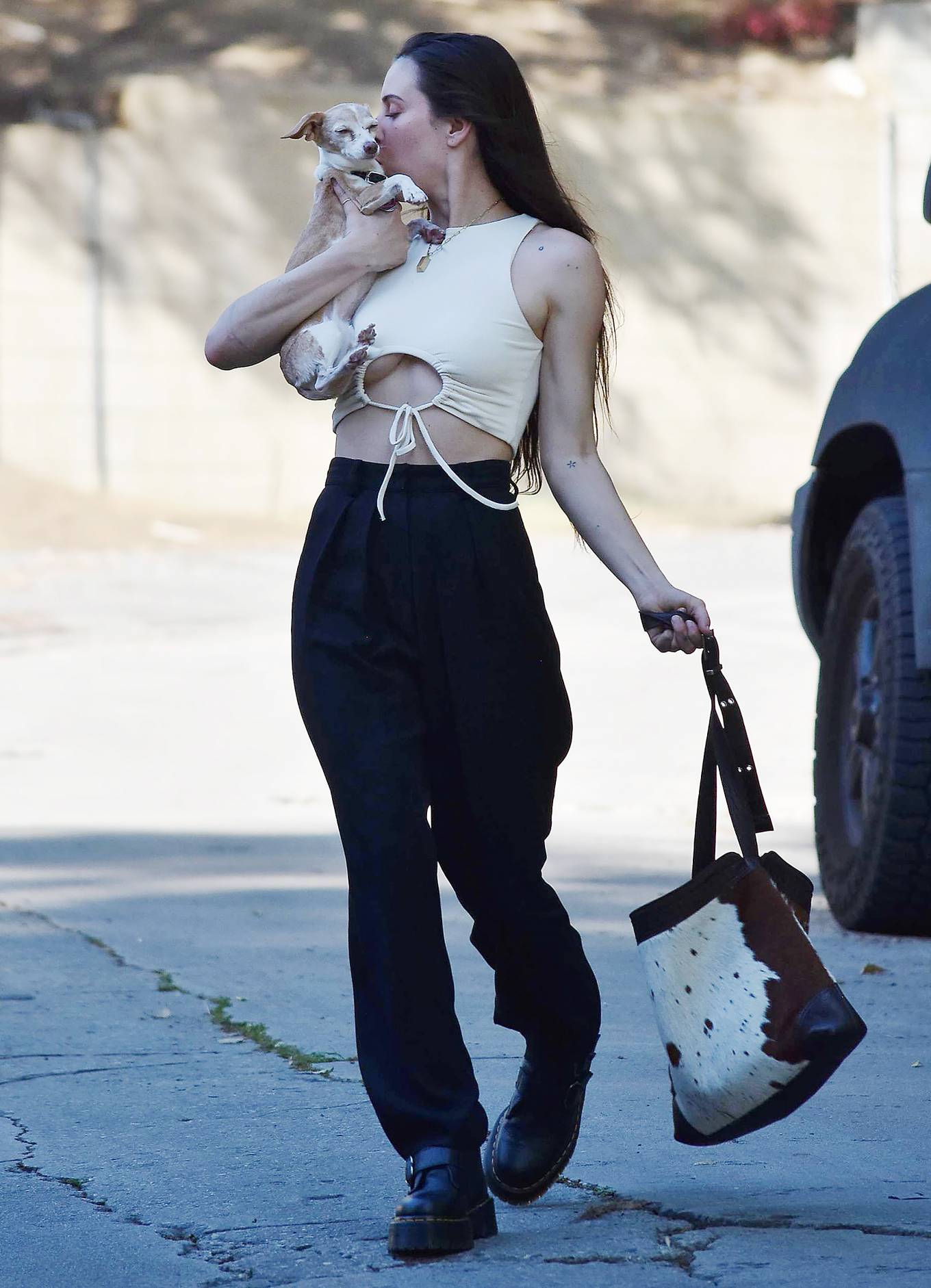 Scout Willis 2022 : Scout Willis – Seen with her pooch in Los Angeles-08