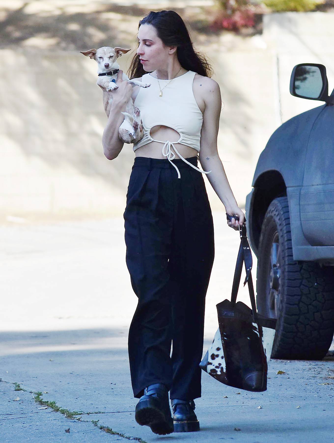 Scout Willis 2022 : Scout Willis – Seen with her pooch in Los Angeles-14