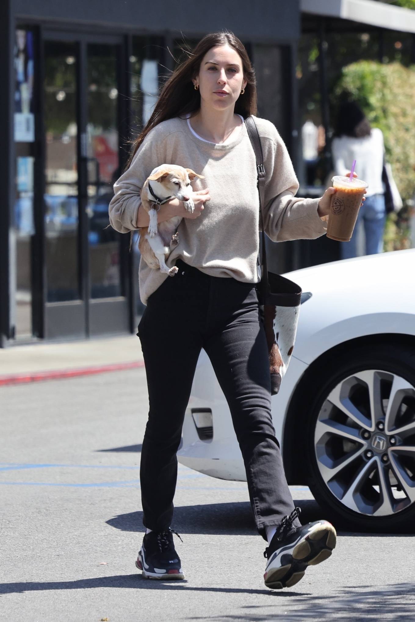 Scout Willis 2022 : Scout Willis – With her pooch stopping by Coffee Bean in Los Feliz-01