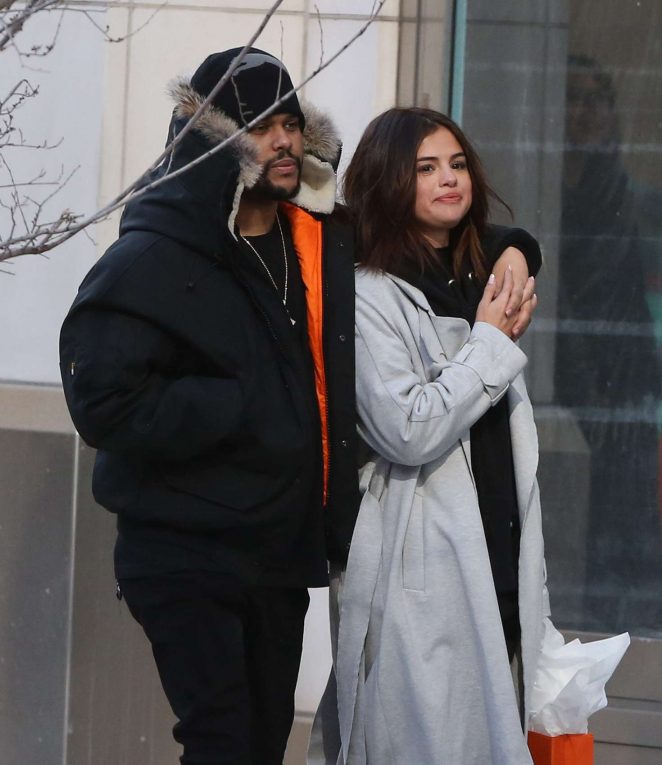 Selena Gomez and her boyfriend The Weeknd out in Toronto