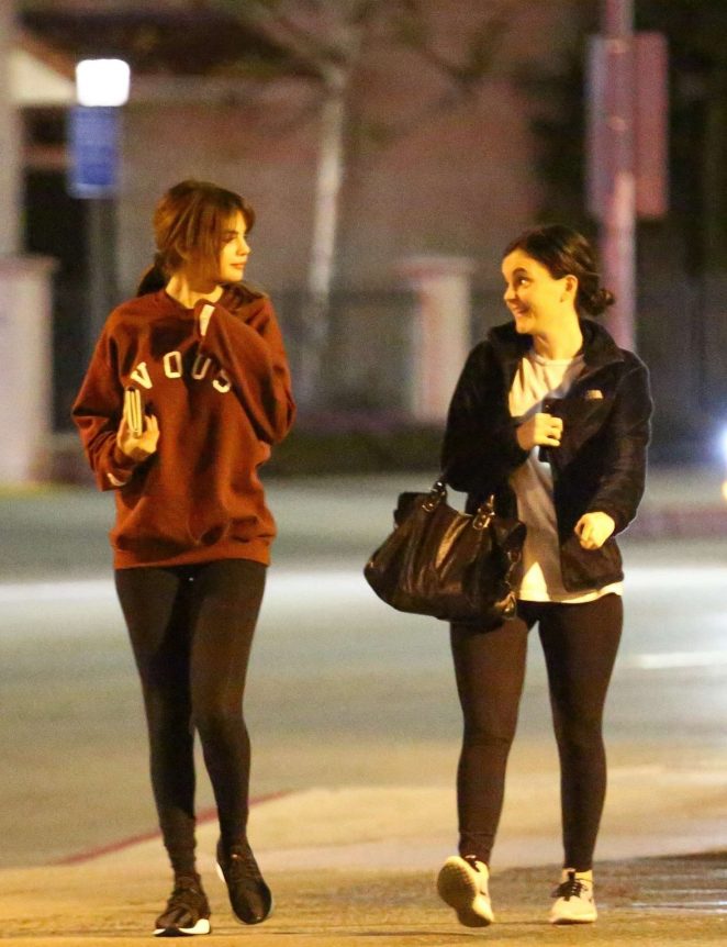 Selena Gomez and her friend Ashley Cookout in Studio City