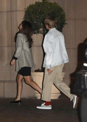 Selena Gomez and Justin Bieber - Arriving at Hotel in Beverly Hills