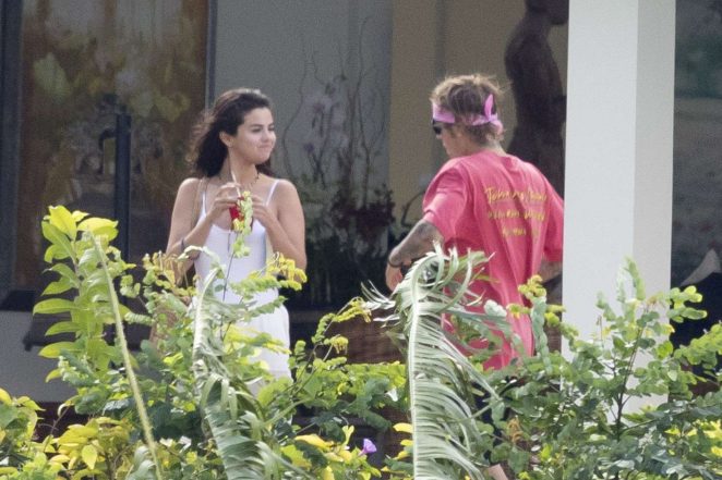 Selena Gomez and Justin Bieber - Celebrating family wedding in Jamaica