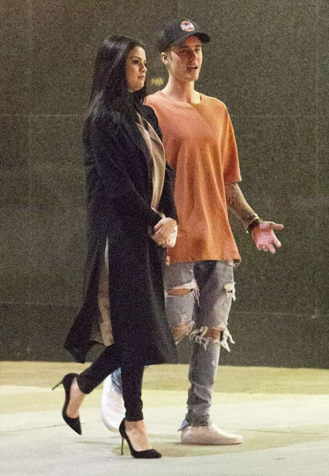 Selena Gomez and Justin Bieber - Leaves The Montage Hotel in Beverly Hills
