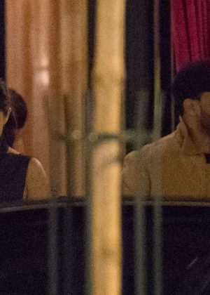 Selena Gomez and The Weeknd Leaves La Reserve Hotel in Paris