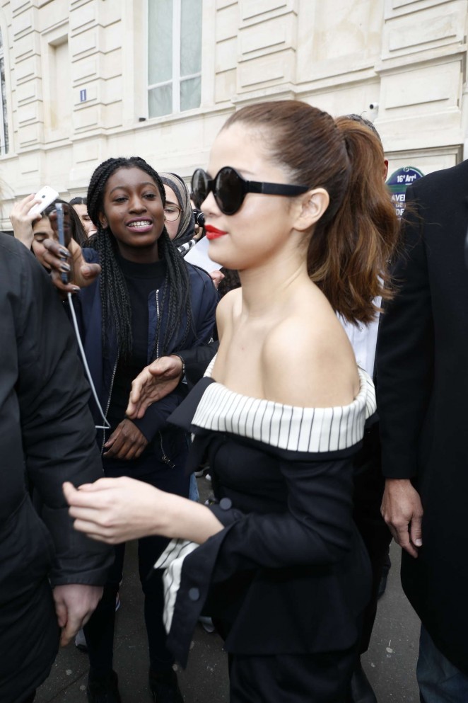Selena Gomez - Arrives at NRJ Radio Station in Paris