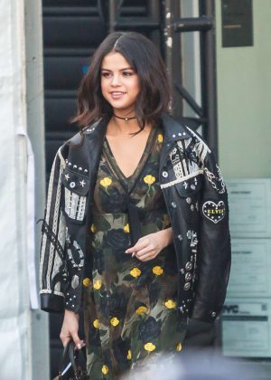 Selena Gomez at Coach fashion show in New York