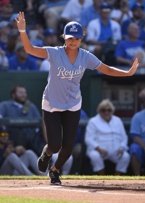 Selena Gomez - Big Slick Celebrity Softball Game in Kansas City