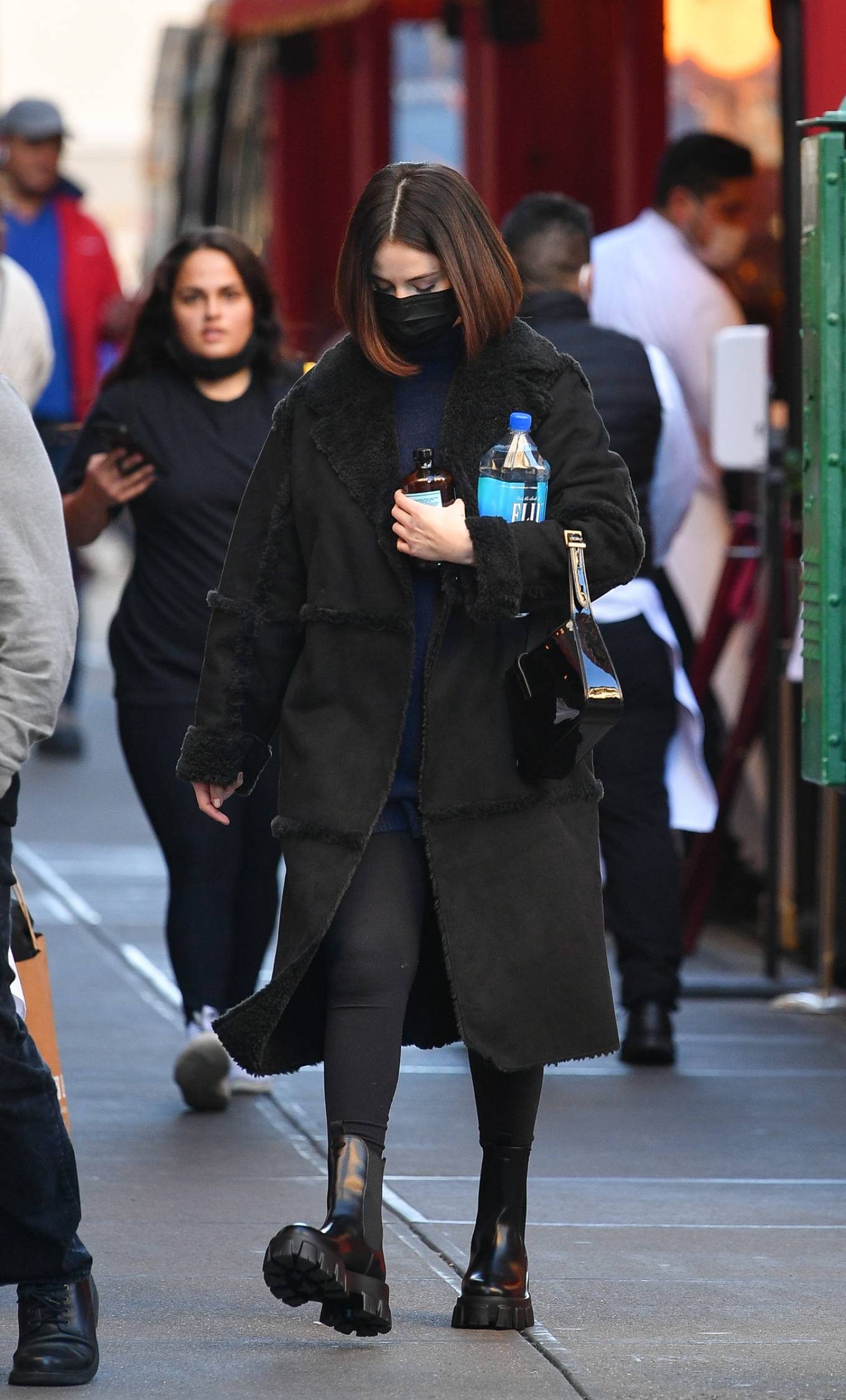 Selena Gomez 2021 : Selena Gomez – In all black stepping out in New York City-05