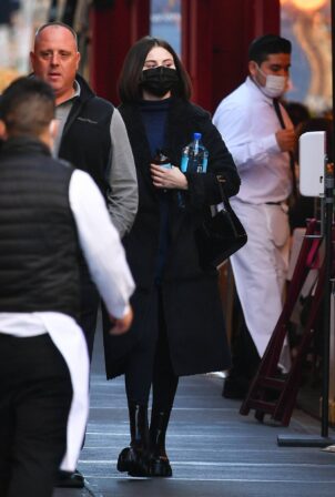 Selena Gomez - In all black stepping out in New York City