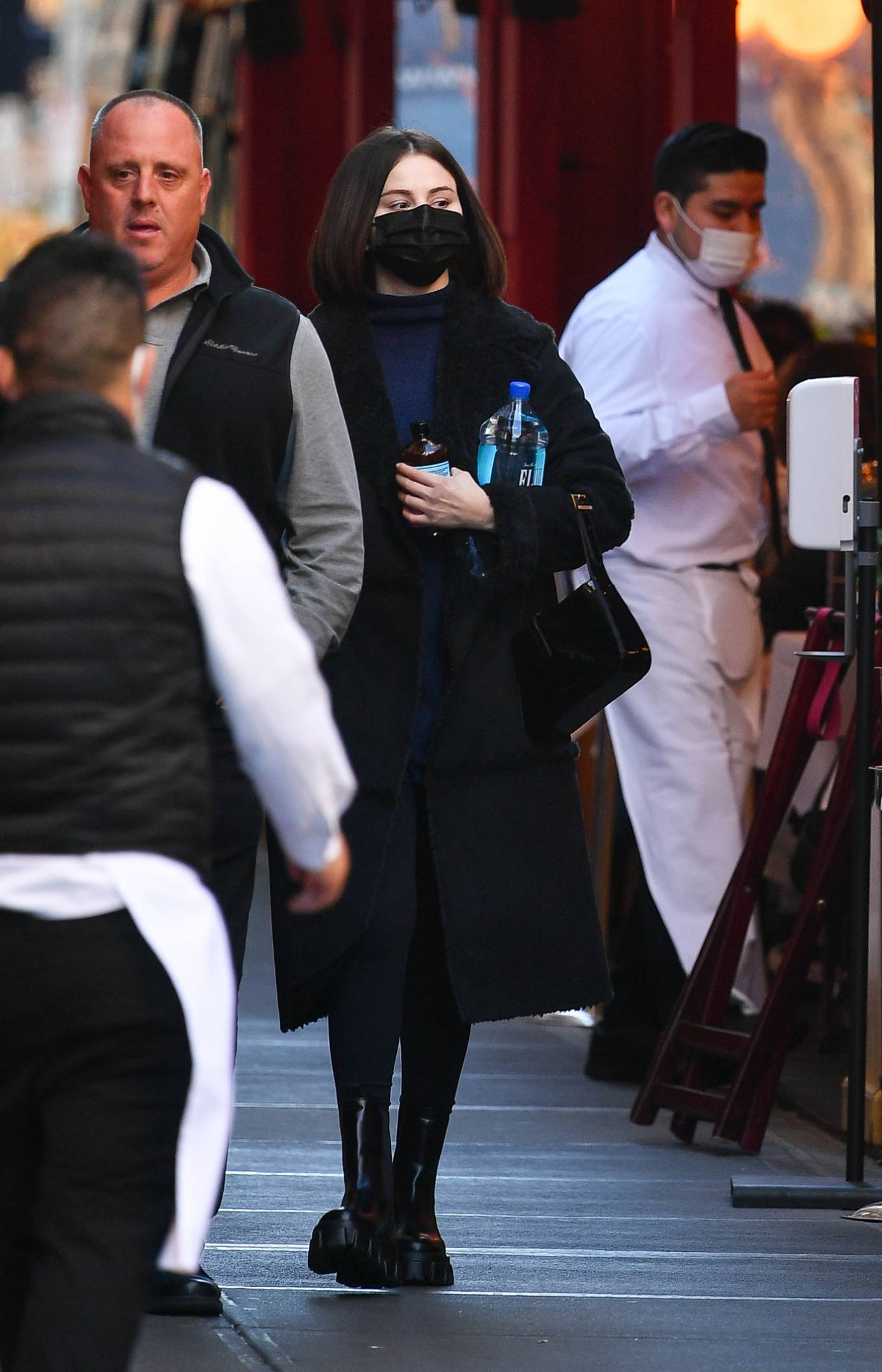 Selena Gomez 2021 : Selena Gomez – In all black stepping out in New York City-08