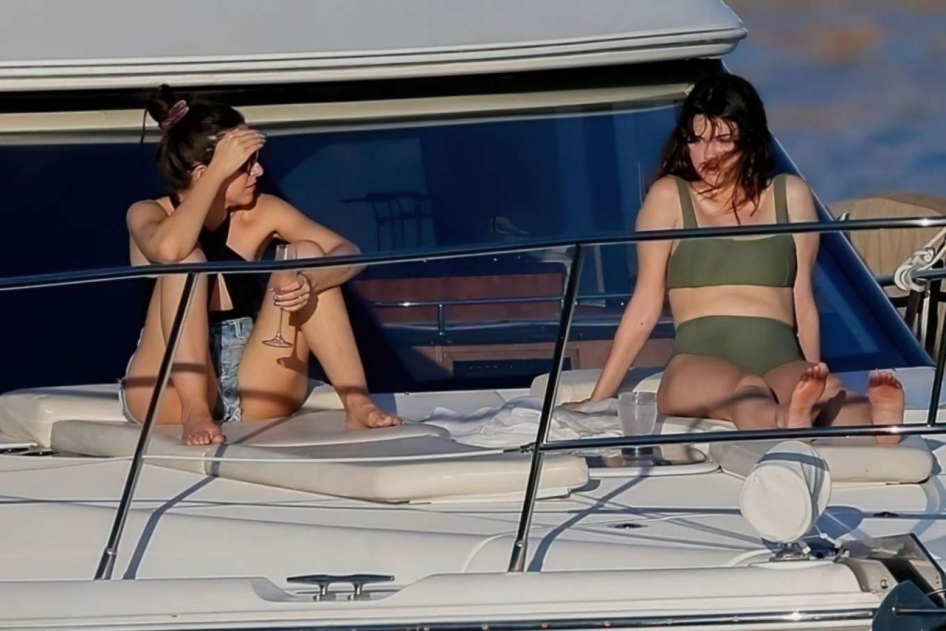 Selena Gomez 2020 : Selena Gomez - In green bikini on a luxury yacht in Haw...