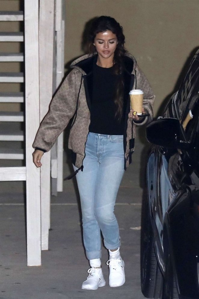 Selena Gomez in Jeans - Leaves Church in Beverly Hills