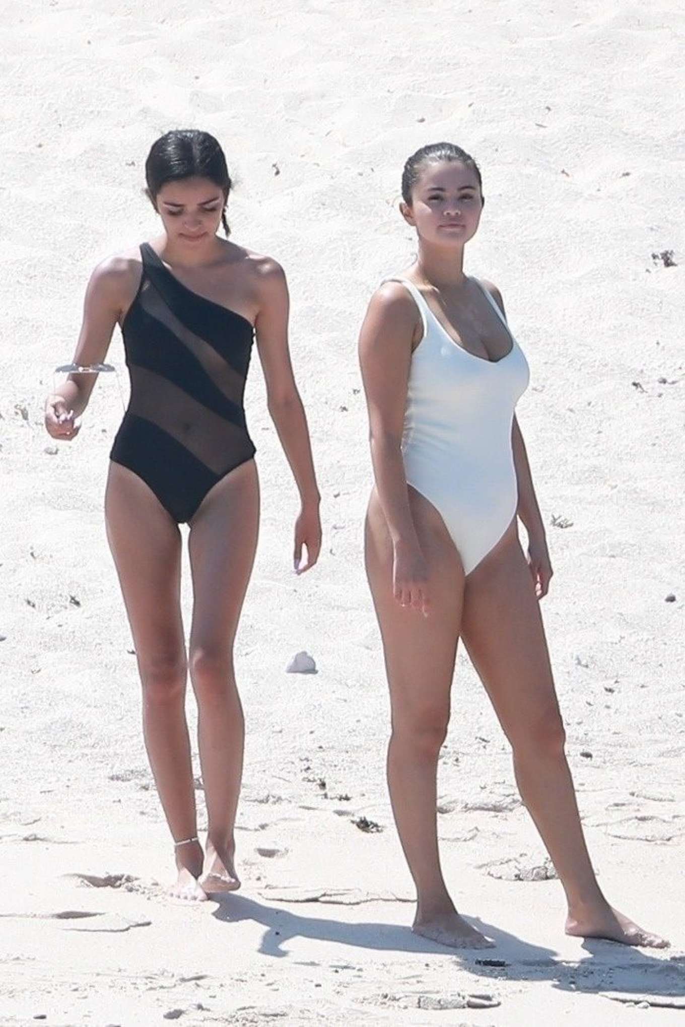 Selena Gomez 2019 : Selena Gomez in White Swimsuit Paddleboarding-65