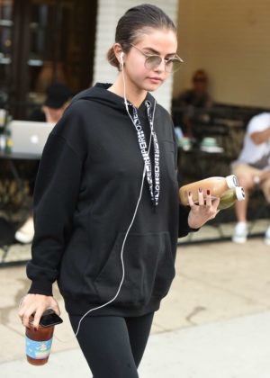 Selena Gomez - Leaves Hot Yoga class in Los Angeles