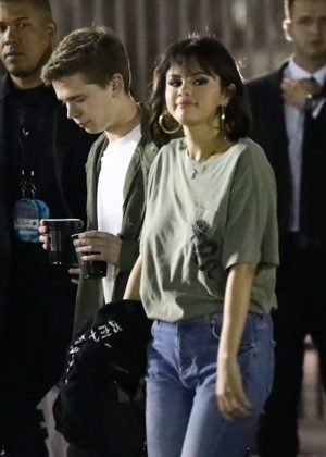 Selena Gomez - Leaves Taylor Swift concert at the Rose Bowl in Pasadena