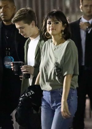Selena Gomez - Leaves Taylor Swift concert in Pasadena