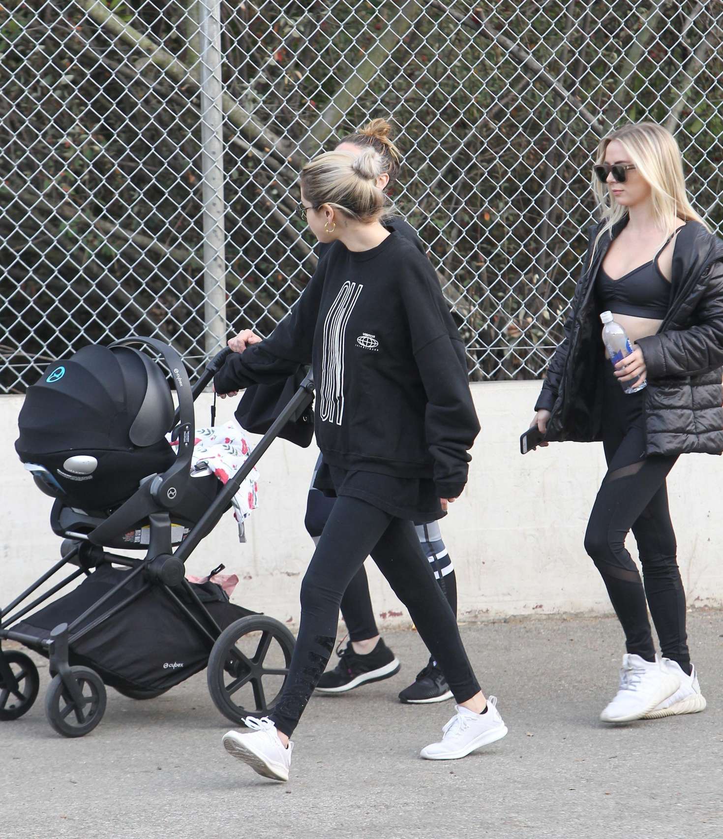 Selena Gomez: Out with a friend and her baby hiking -13