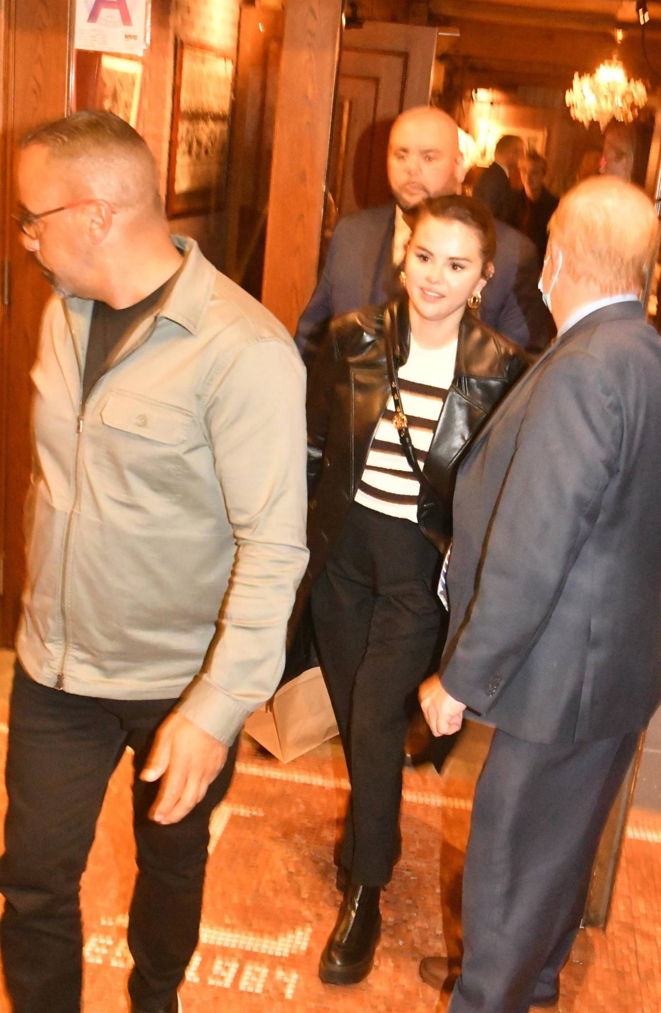 Selena Gomez - Seen at Lattanzi with SNL cast members in New York