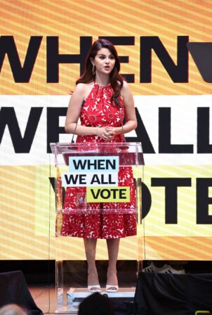 Selena Gomez - 'When We All Vote' Inaugural Culture Of Democracy Summit in L.A.