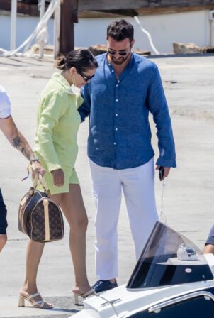 Selena Gomez - With Andrea Iervolino on a boat in Positano
