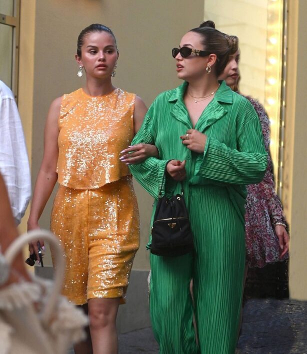Selena Gomez - With Sofia Carson on a shopping trip in Capri