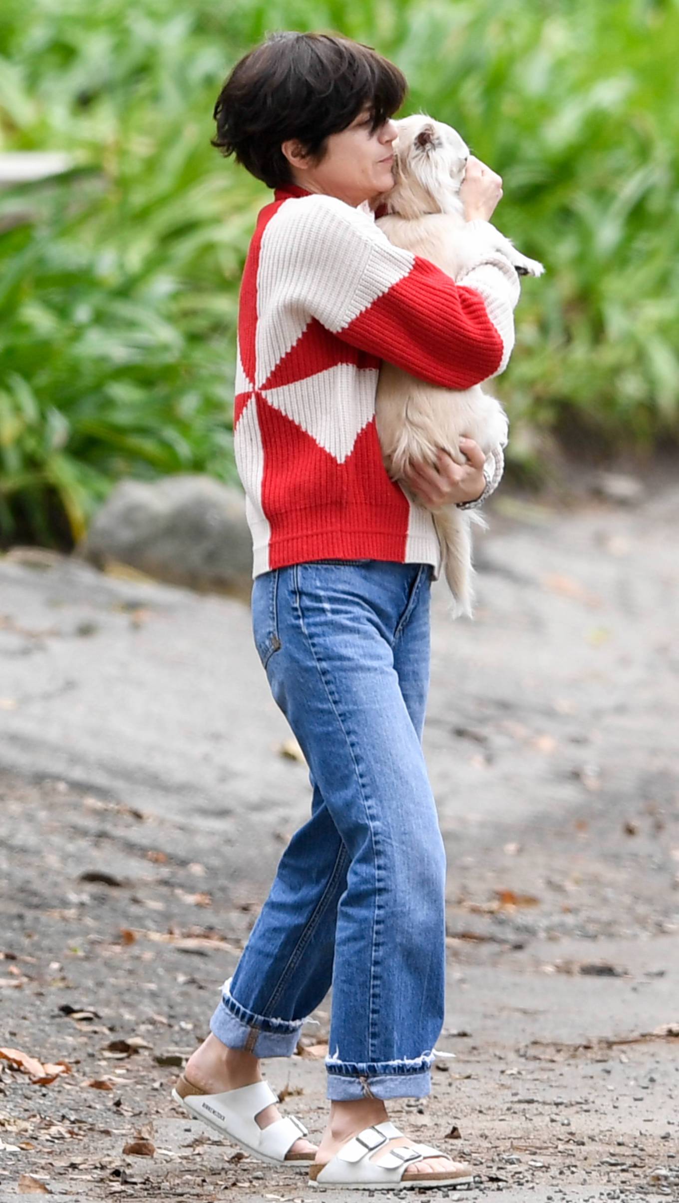 Selma Blair - Out with her dog around her neighborhood in Studio City