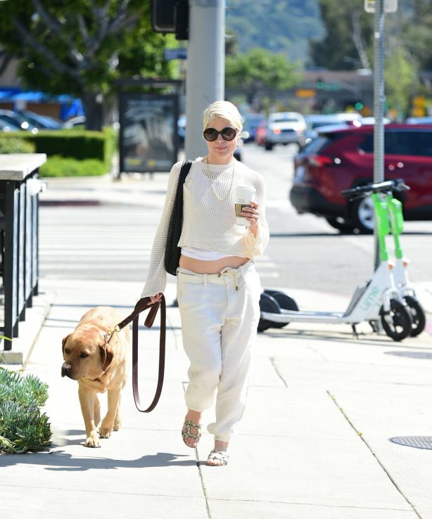 Selma Blair - Seen with her dog scout in Los Angeles