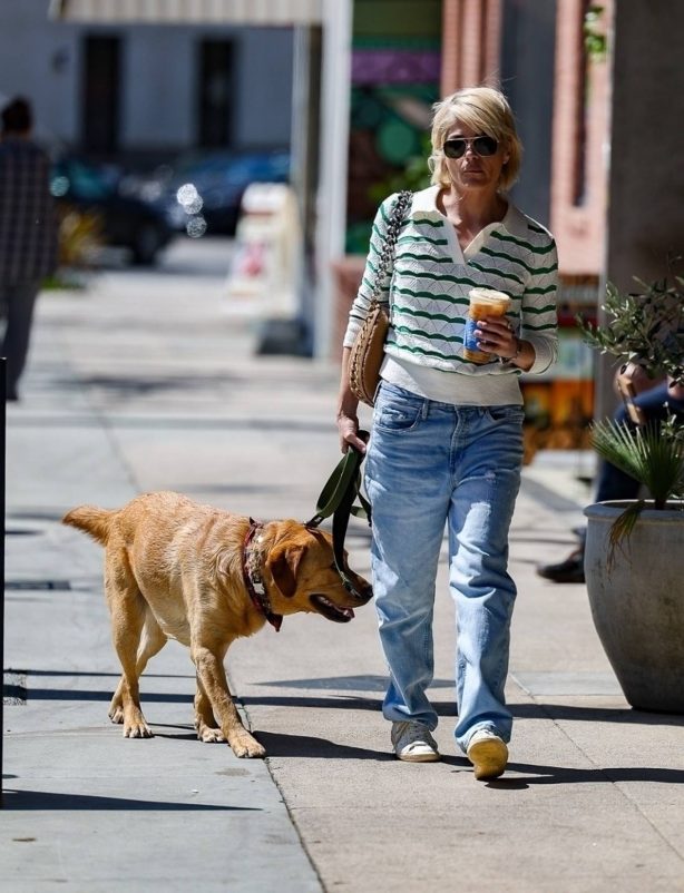 Selma Blair - Seen with her service dog Scout in Studio City