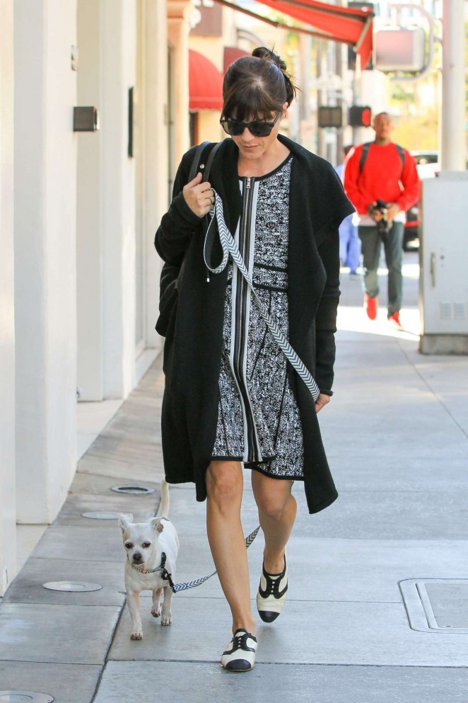 Selma Blair - Walking her dog in Beverly Hills