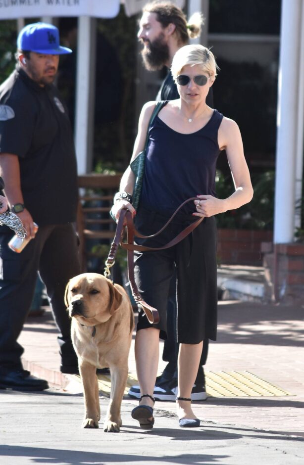 Selma Blair - With her service dog out in Los Angeles