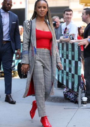 Serayah McNeill - Arrives at the AOL Build Series in New York City