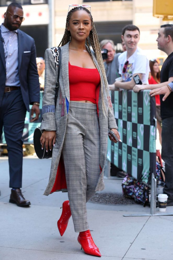 Serayah McNeill - Arrives at the AOL Build Series in New York City