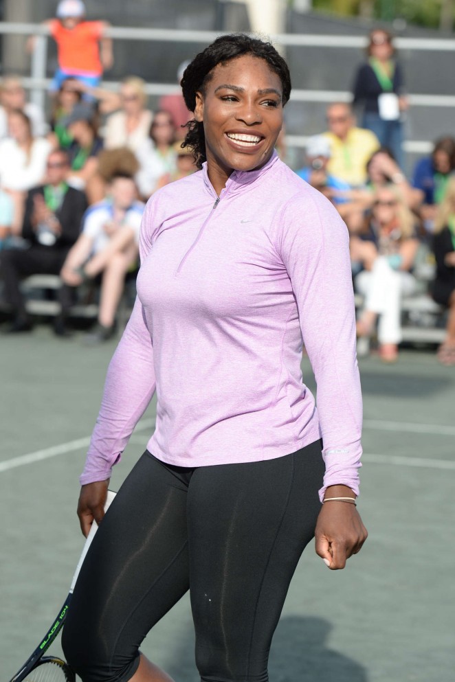 Serena Williams - All Star Tennis Event at The Miami Open 2016 in Miami