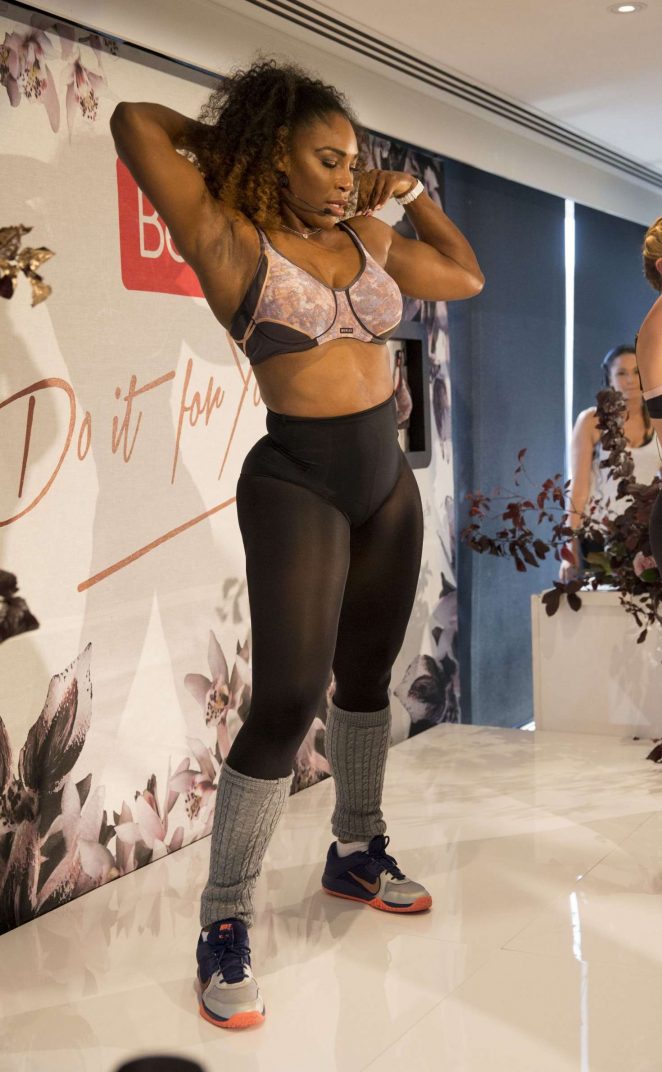 Serena Williams of the US taking part in a dance class in Melbourne
