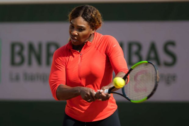 Serena Williams - Practises at Roland Garros French Open Tournament in Paris