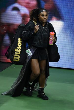 Serena Williams - Seen before her match with Danka Kovinic during the 2022 US Open