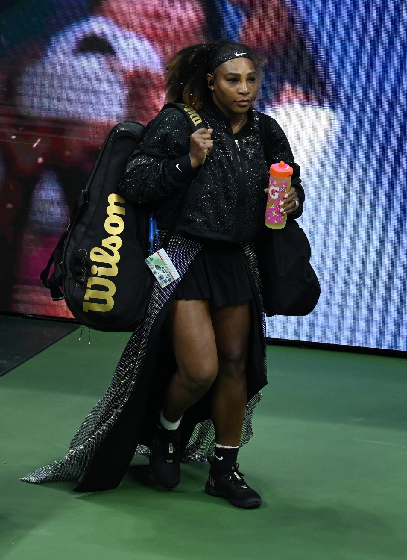 Serena Williams 2022 : Serena Williams – Seen before her match with Danka Kovinic during the 2022 US Open-07