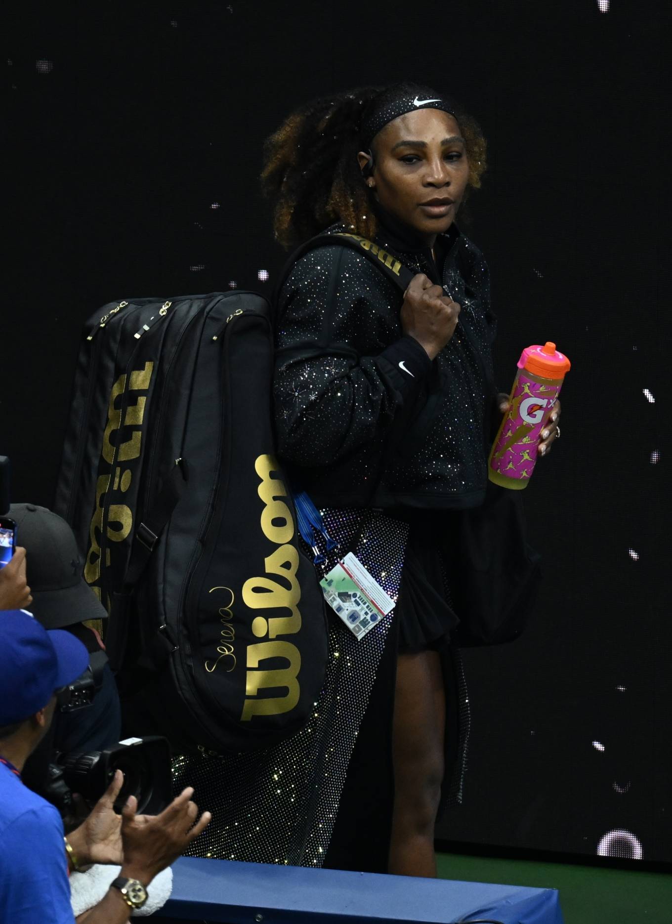 Serena Williams 2022 : Serena Williams – Seen before her match with Danka Kovinic during the 2022 US Open-09