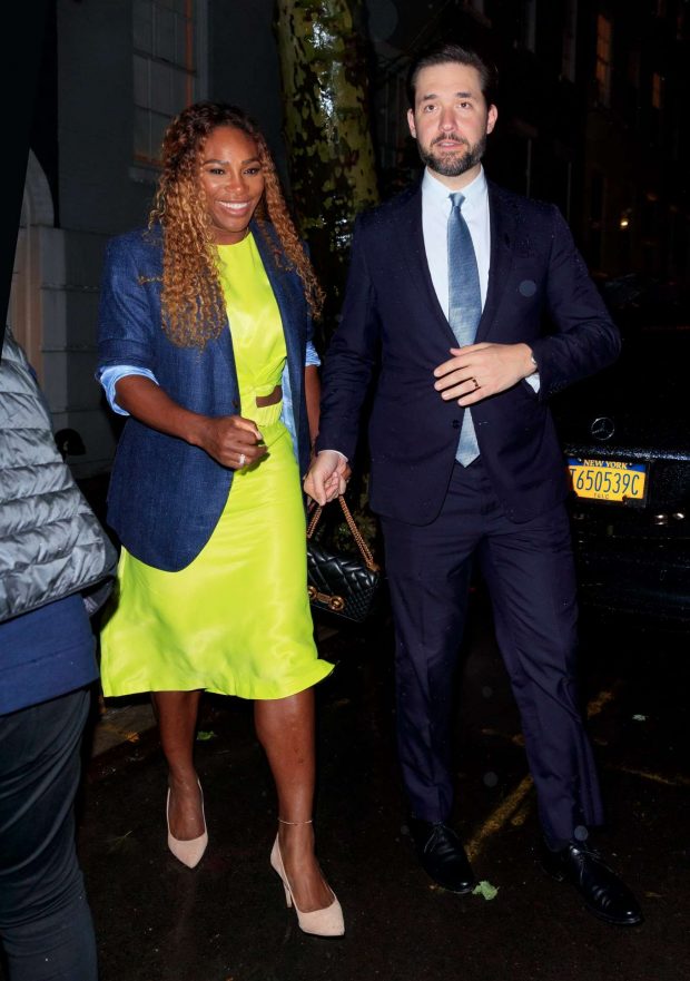 Serena Williams with Alexis Ohanian - Out in New York
