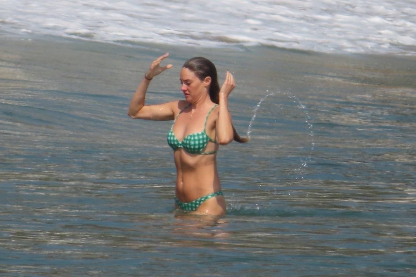 Shailene Woodley - In a bikini in Malibu. 