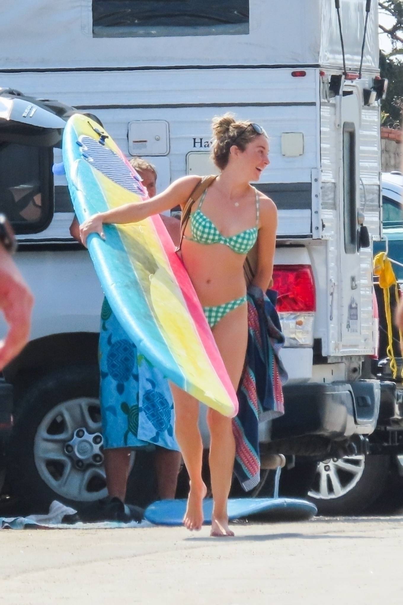 Shailene Woodley - In a bikini in Malibu. 