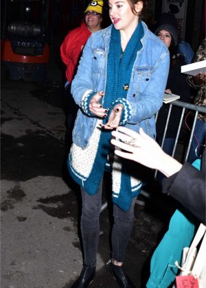 Shailene Woodley - Leaves The Late Show With Stephen Colbert in NY