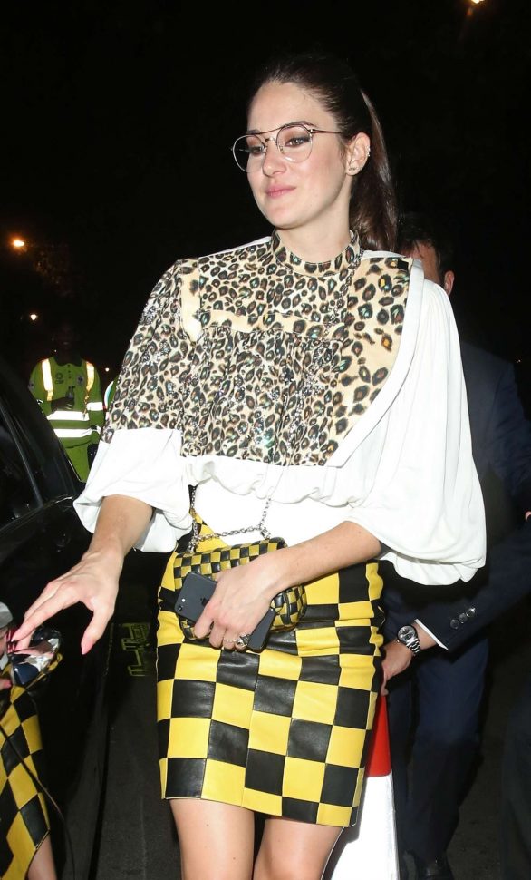 Shailene Woodley - Leaving Louis Vuitton New Bond Street Maison Reopening after party in London