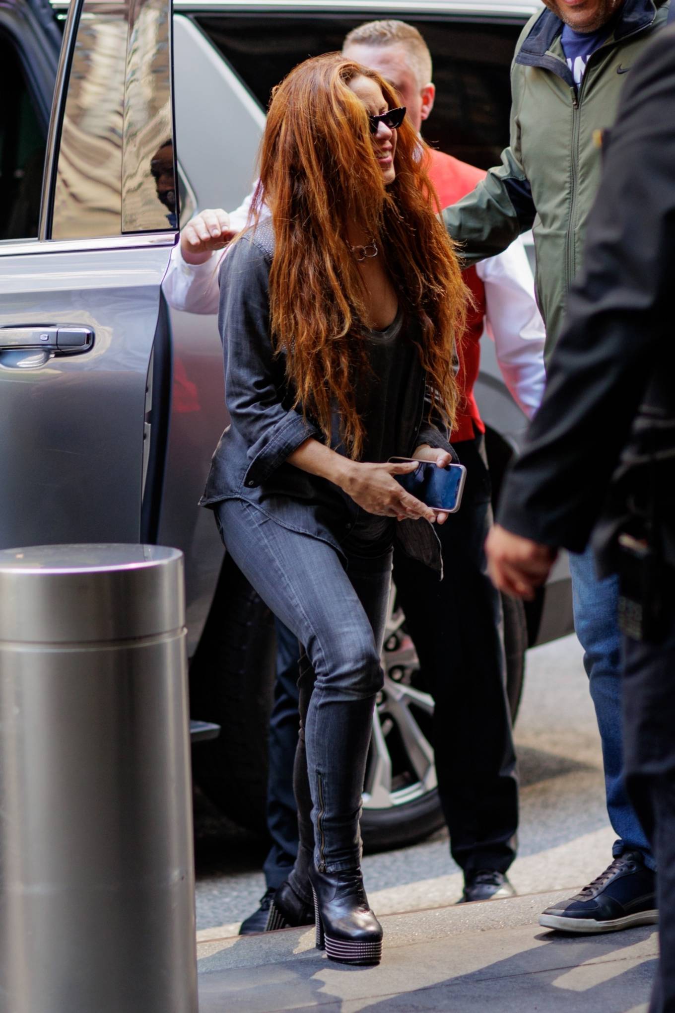 Shakira - Arriving for the NBC Upfronts in New York