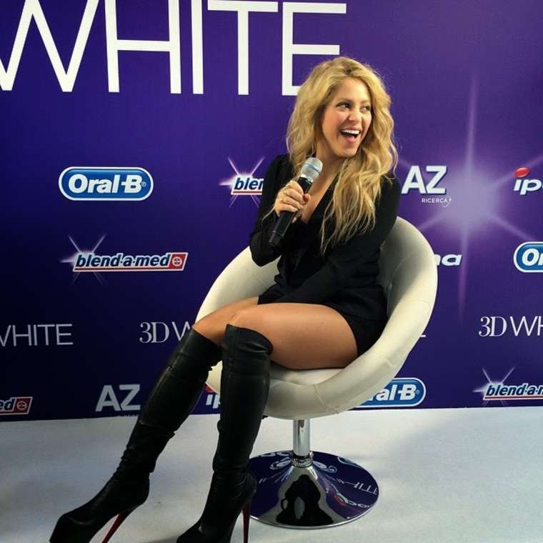 Shakira - European Launch of Oral-B 3D White Whitestrips in Barcelona