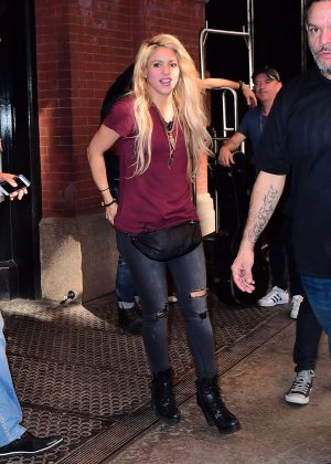 Shakira out in NYC